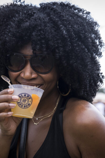 Atlanta Food and Wine Festival Atlanta Food and Wine Festival Woman drinking at food festival